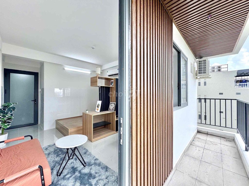 The super-high balcony room is worth more than four million.