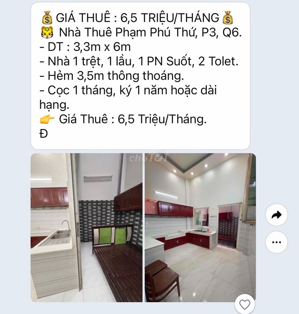 Rent a nice Bãi Sậy, 2.7 million.