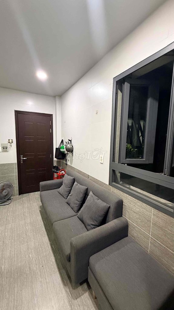 Two-room kitchen service apartment.