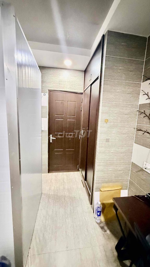 Two-room kitchen service apartment.