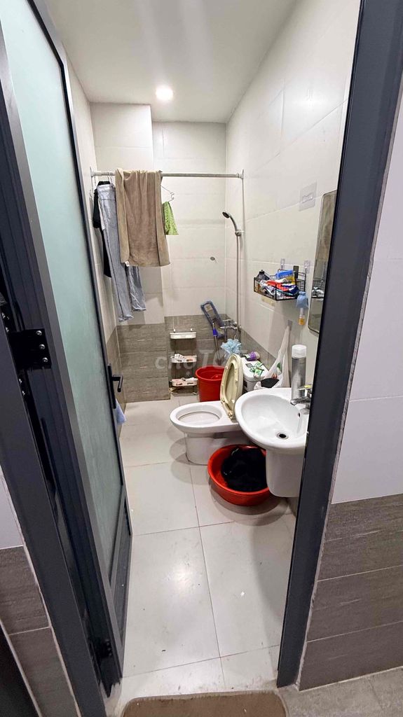 Two-room kitchen service apartment.