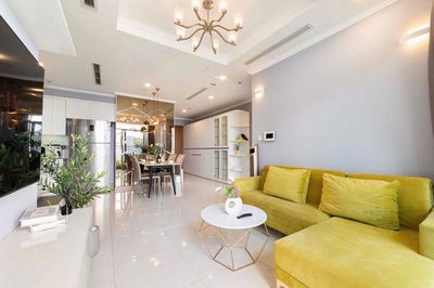 Rent the apartment. A fancy bedroom.