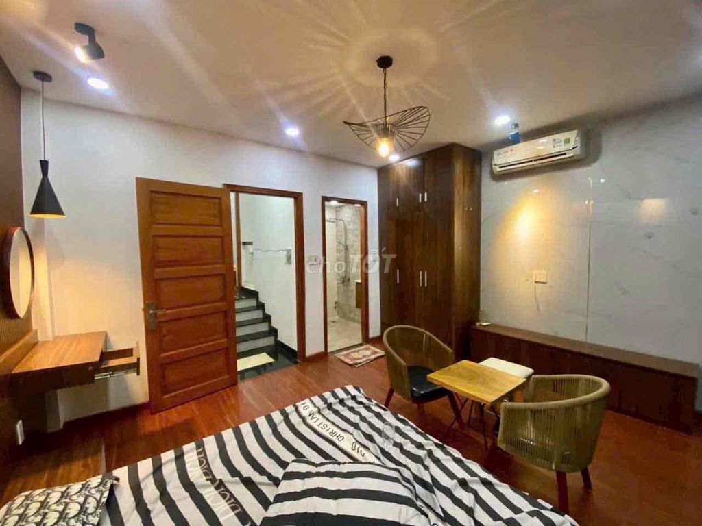 Nice new home. A full car alley interior. 4 Nguyễn Văn Khối 770 Gò Vấp bedroom.