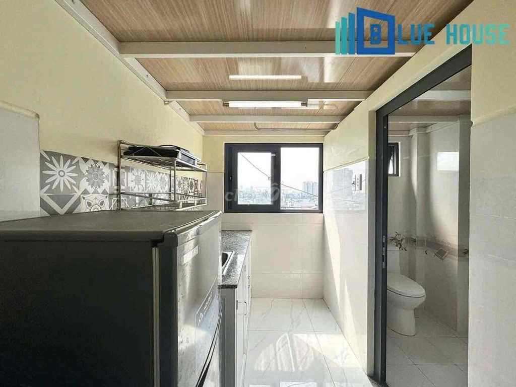 New service apartment - security - full interior - in the shower dress - pink college