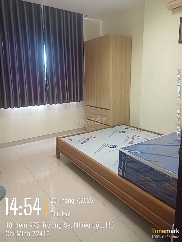 Rent the apartment 2 bedrooms - 14 million a month Screc Tower, Sed School, 3 .H.