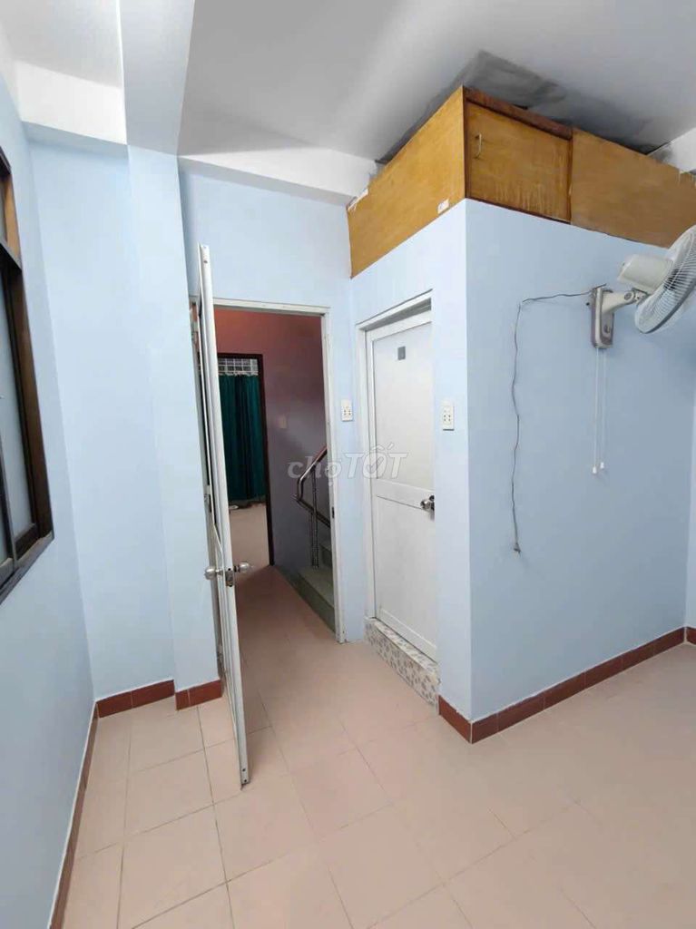 Two floors, three bedrooms. Two with a brand-new baby.