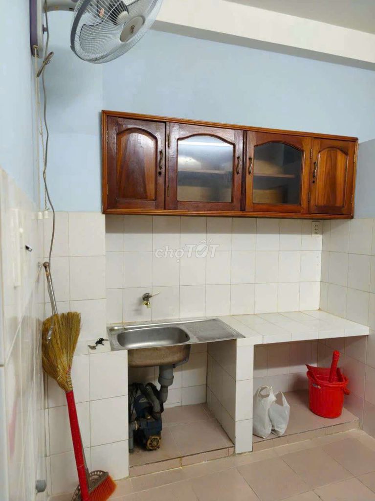 Two floors, three bedrooms. Two with a brand-new baby.