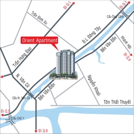 The Orient apartment, 311 Bến Vân Đồn, 18931, District 4, 100 meters2, 16 million.