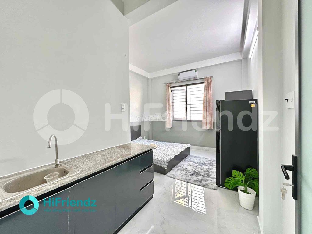 rented studio full interior - Thạch Lam sky window near university vhu