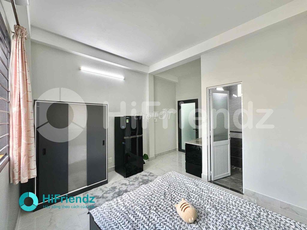 rented studio full interior - Thạch Lam sky window near university vhu