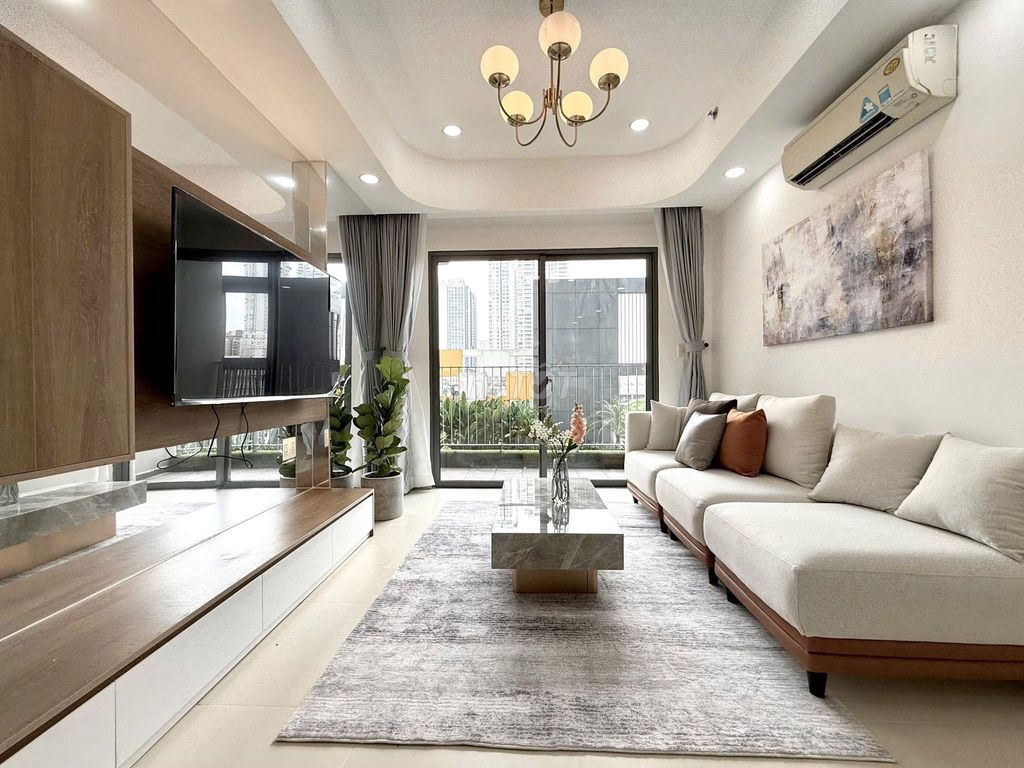 Clear in the nice two bedrooms at Masteri Thảo Điền - full interior