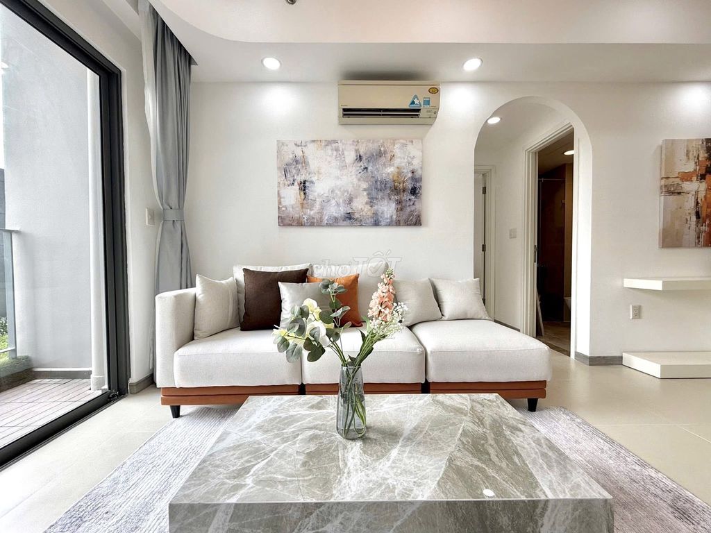 Clear in the nice two bedrooms at Masteri Thảo Điền - full interior