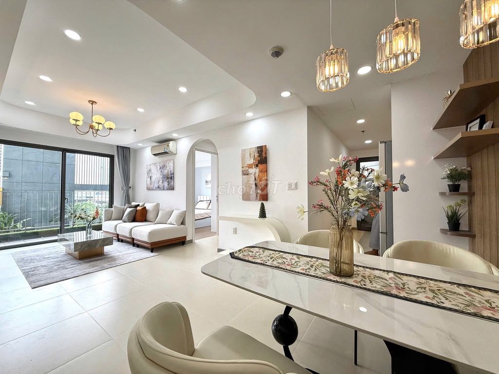 Clear in the nice two bedrooms at Masteri Thảo Điền - full interior