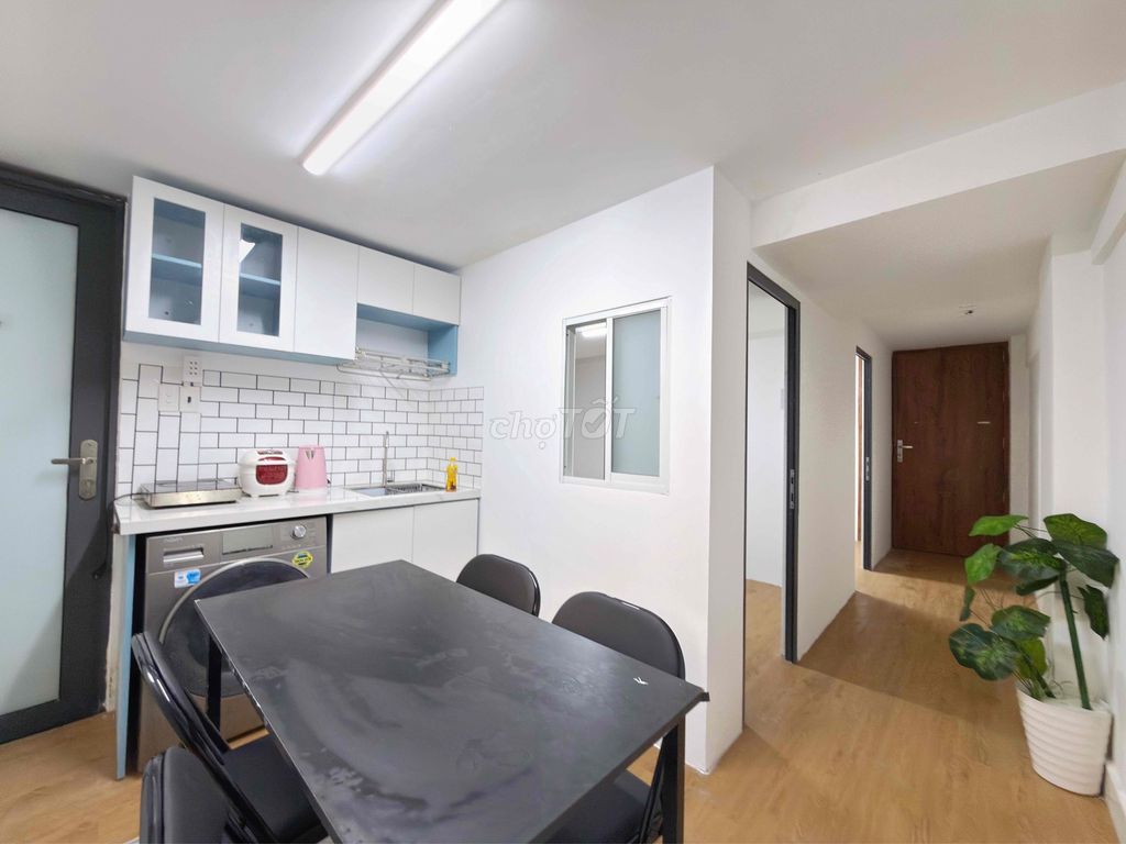 Two bedrooms. One room. 60 M2 01. Private washing machine.