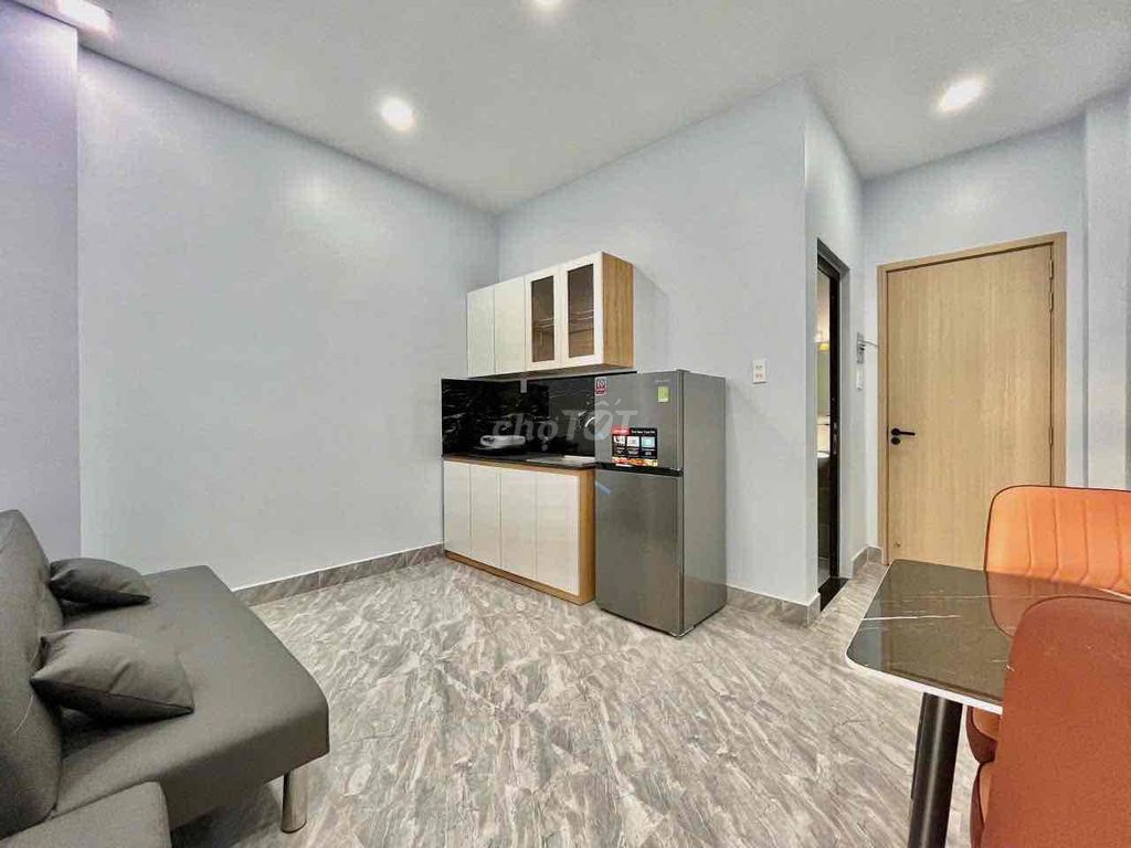 The service system is one bedroom, full of furniture - with elevators.