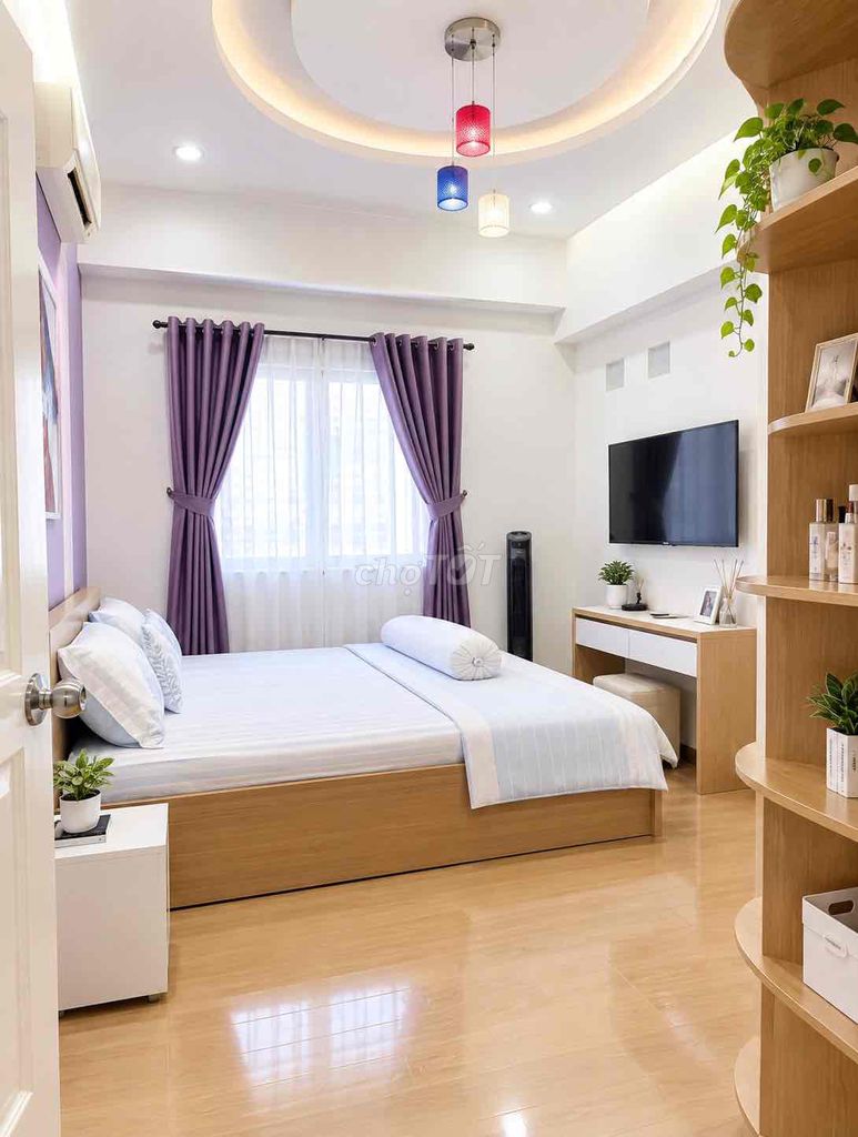 Rent their apartment. 65 meters. Two bedrooms.