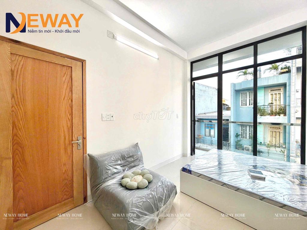 New studio built the open window balcony