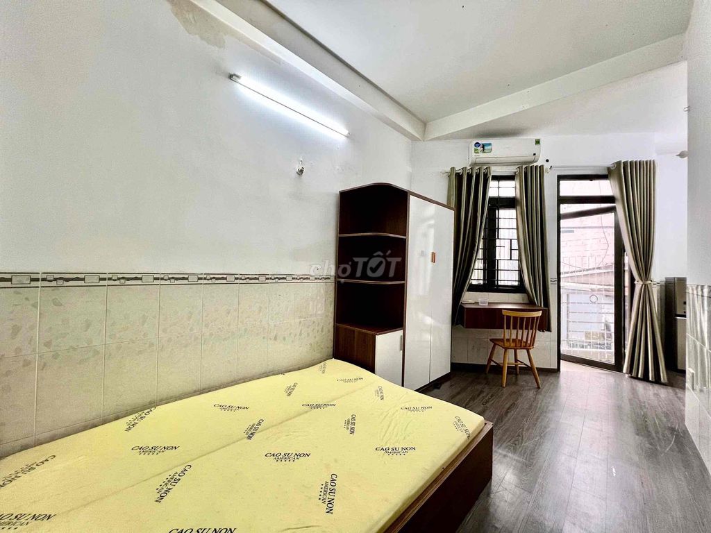 Two bedrooms, split balconies.