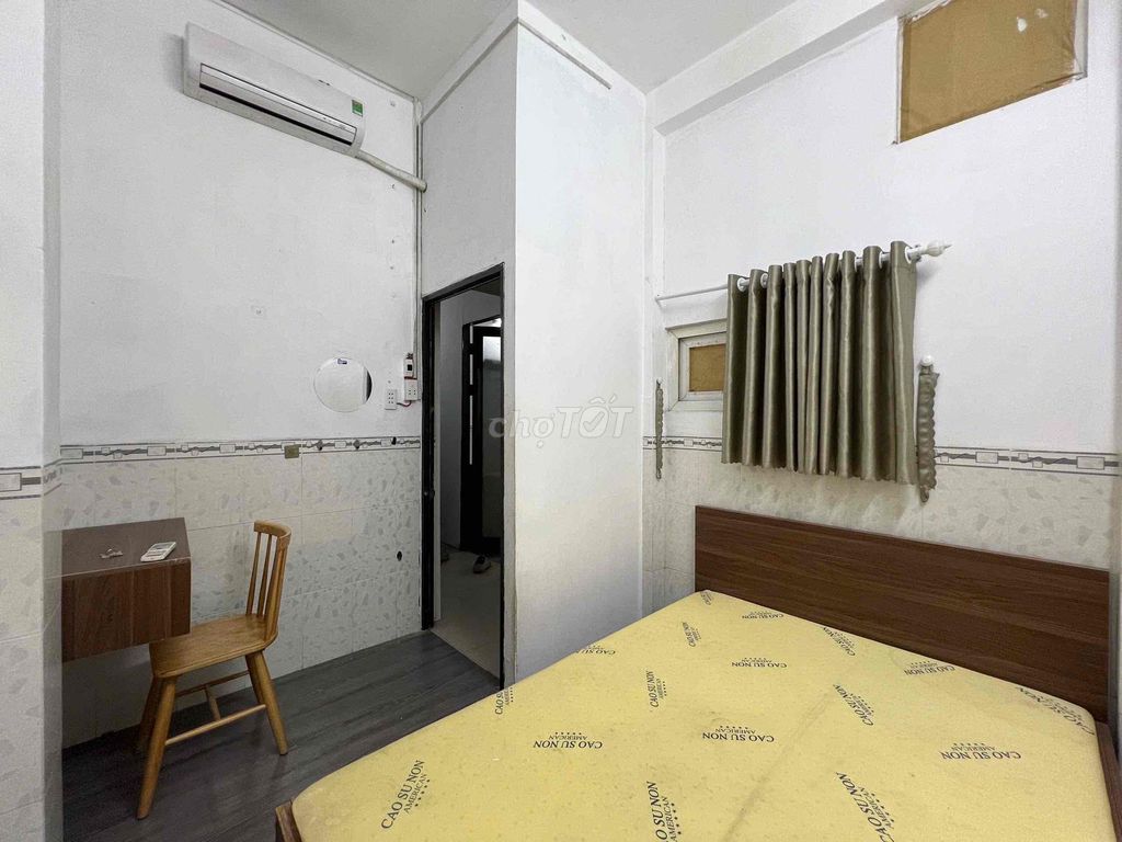 Two bedrooms, split balconies.