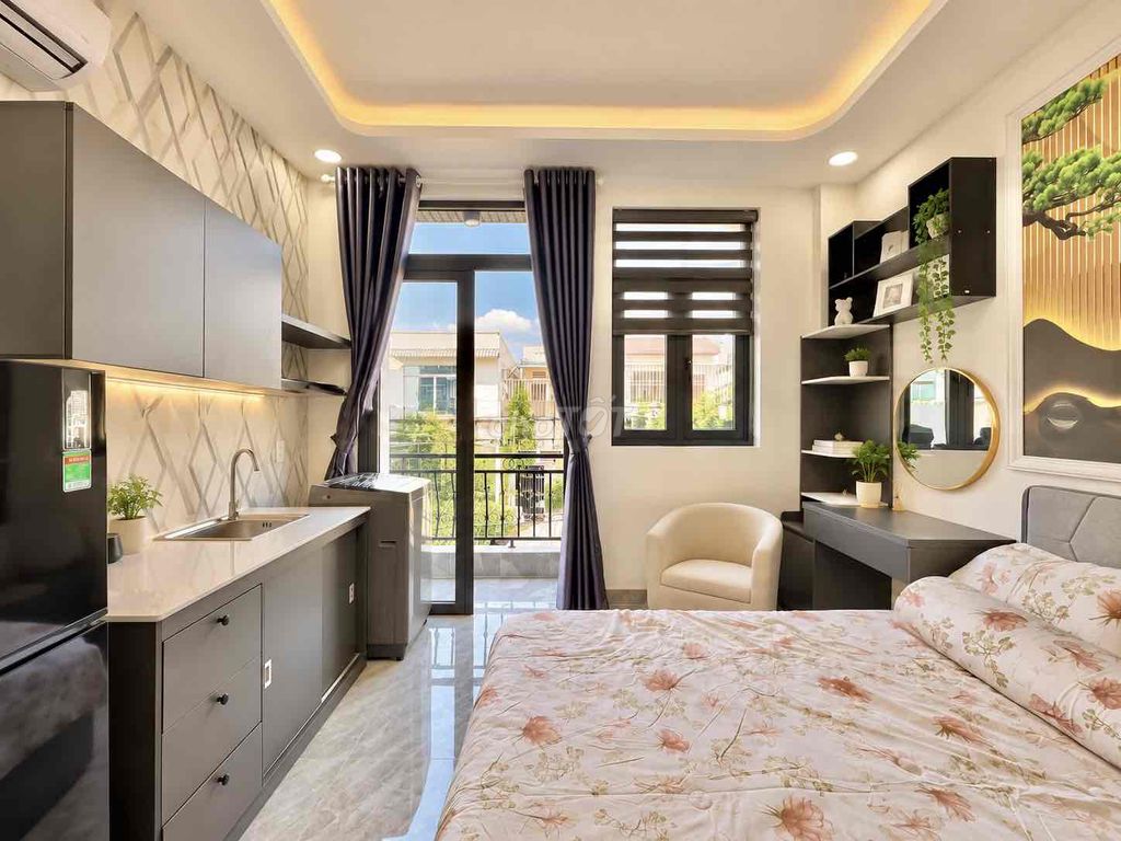 Phan Huy Ích beauty room - Gò Vấp 01 01 01 Full contents of open balcony
