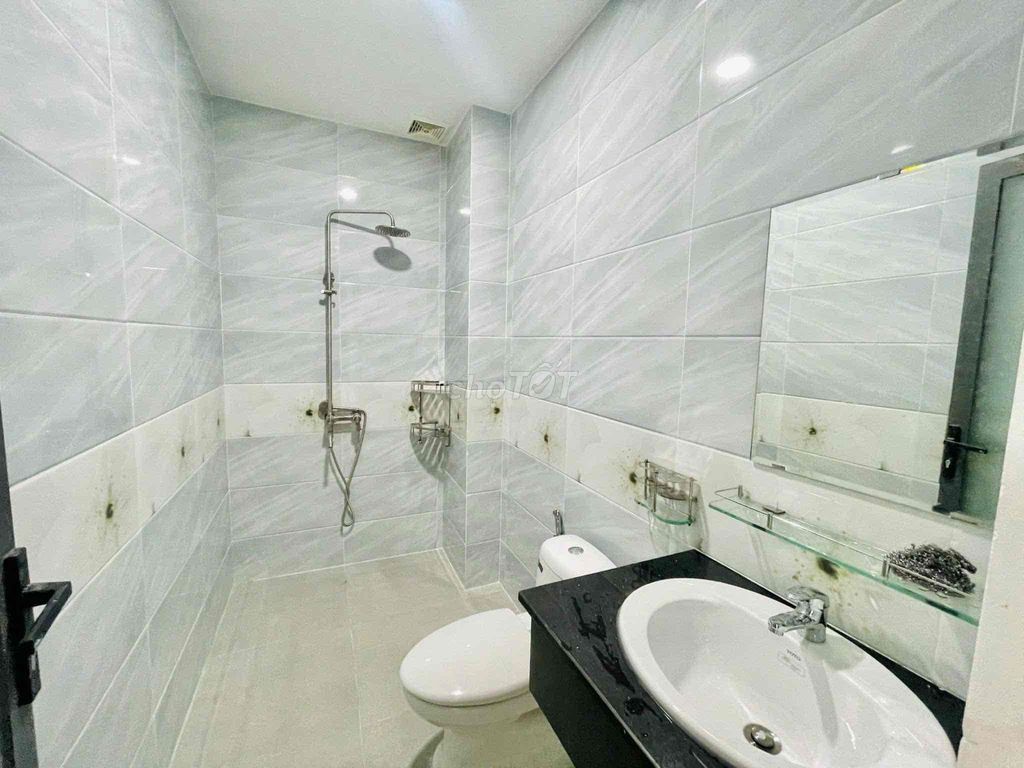 The studio apartment is full of furniture with a security elevator on the CV.