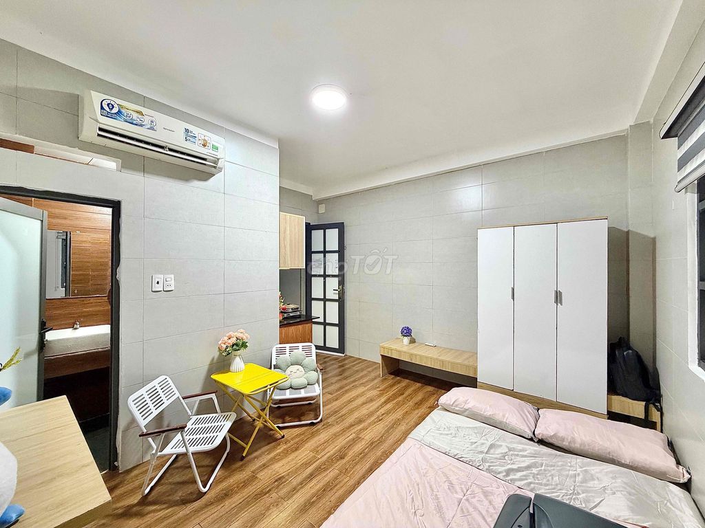 Rent - service apartment - full interior - sky window - 100 percent new