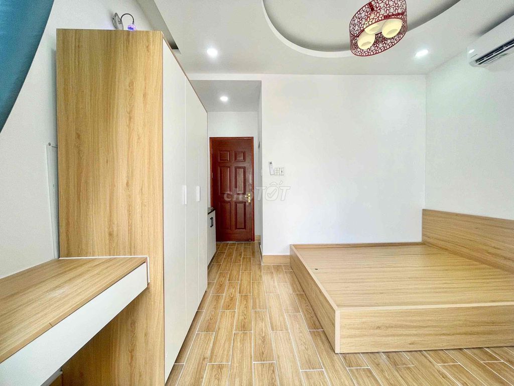 studio full interior - private balcony - Lê Lợi, Gò Vấp