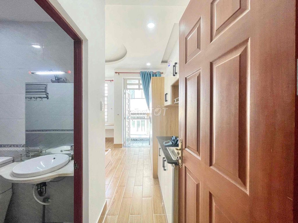 studio full interior - private balcony - Lê Lợi, Gò Vấp