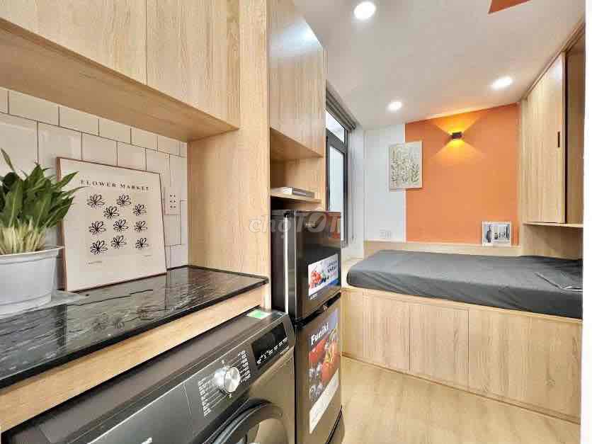 rented studio full interior - Lưu Chí Hiếu sky window near aeon huit