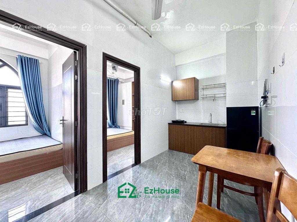 Two bedrooms full of basic interiors right at Lâm Văn Bền.