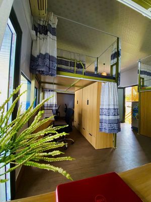 mini dorms such as Homestay near University gtvt, hiflit - 20 percent off 1 million.
