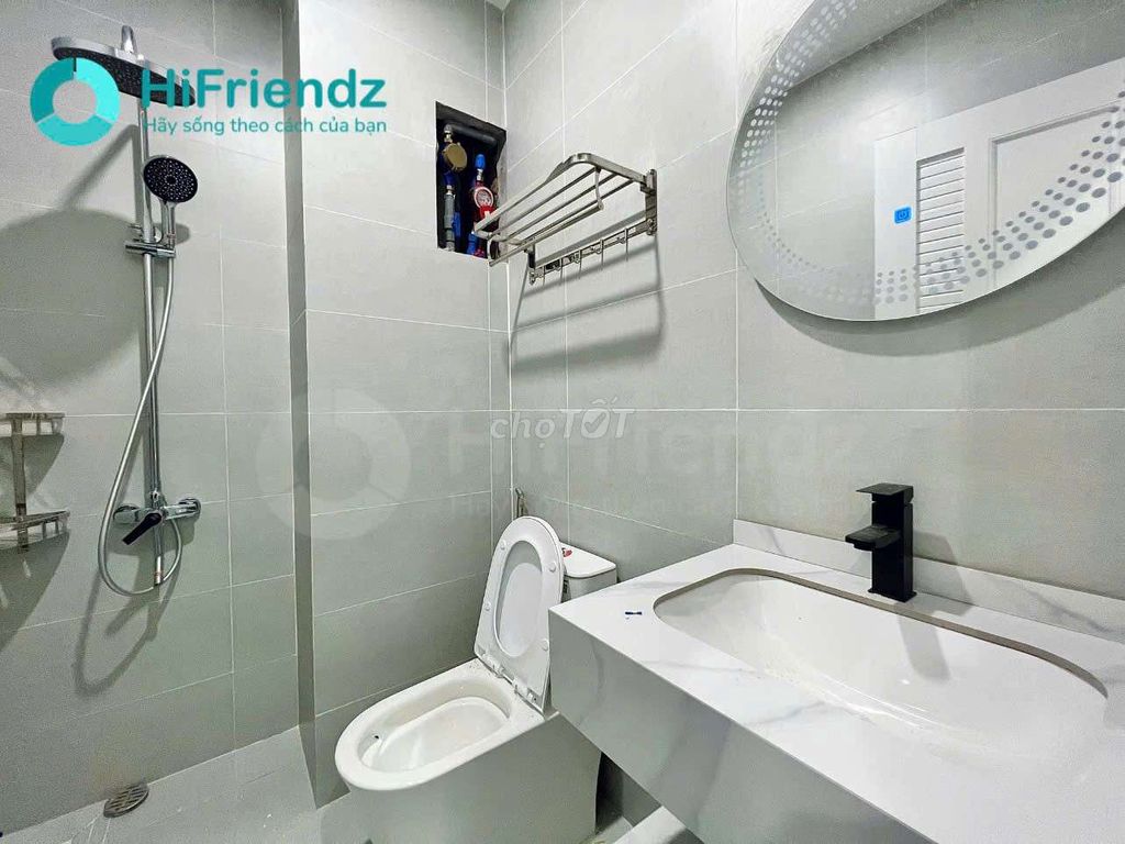 The studio service apartment is located in Cát Lái near the umt