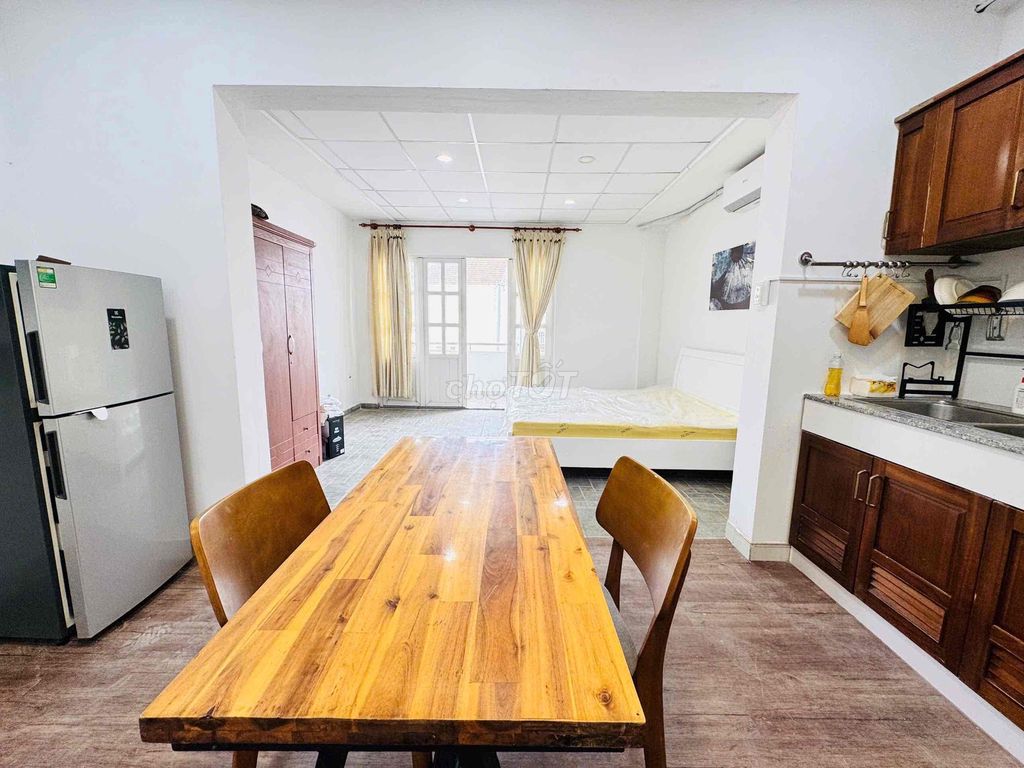 Rent the apartment. A big, comfortable balcony bedroom.