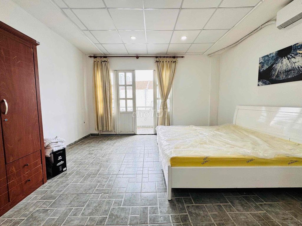 Rent the apartment. A big, comfortable balcony bedroom.