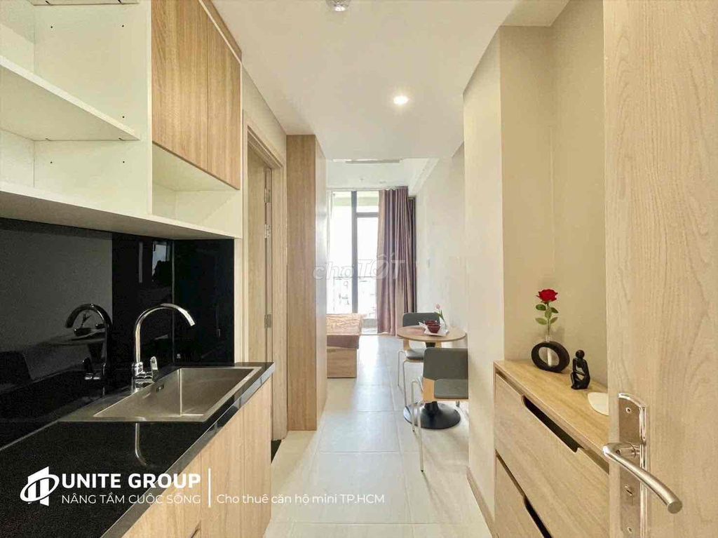 Room full interior - open window in downtown District 1