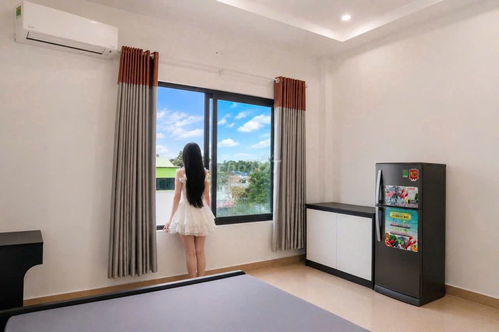 The Tân Phú studio does not pay off the full interior near the shower floor 5 million a month.