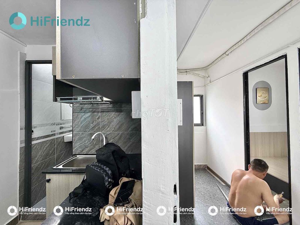 Rent two bedrooms. Four super clear windows on Nguyễn Văn Khối.