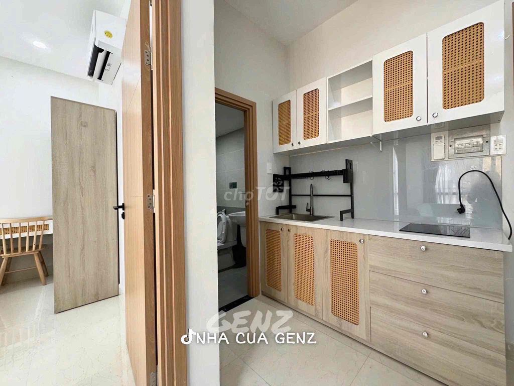 The apartment. A new kitchen. A new kitchen.