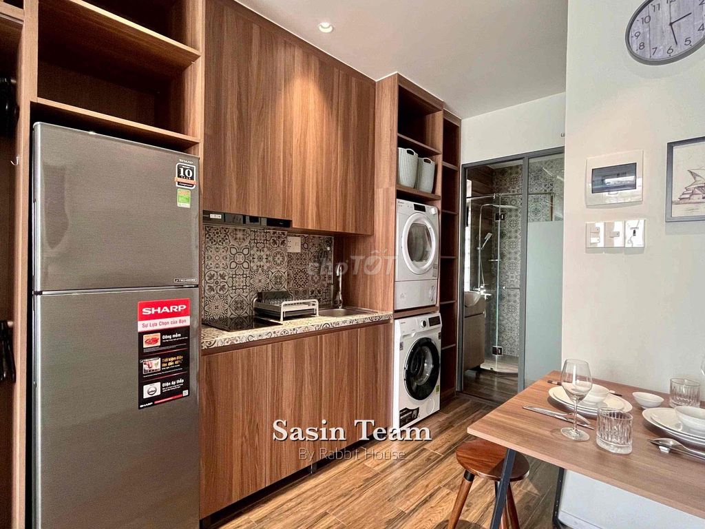 Advanced studio - balcony full wood drying private dry-cleaning site (new building)