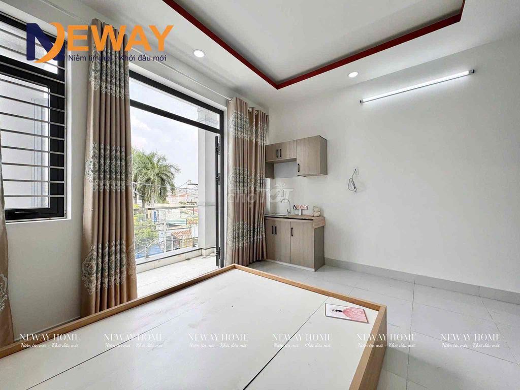 Studio full of interiors with elevator balcony near ALS Bình Tân bordering District 6