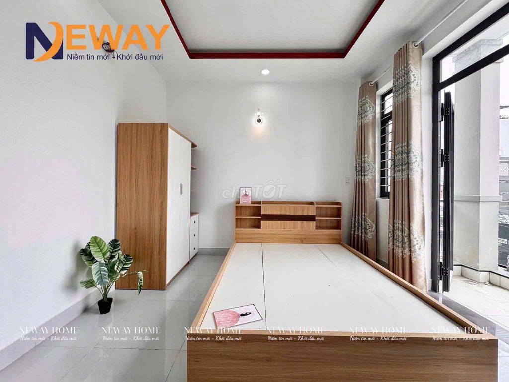 Studio full of interiors with elevator balcony near ALS Bình Tân bordering District 6