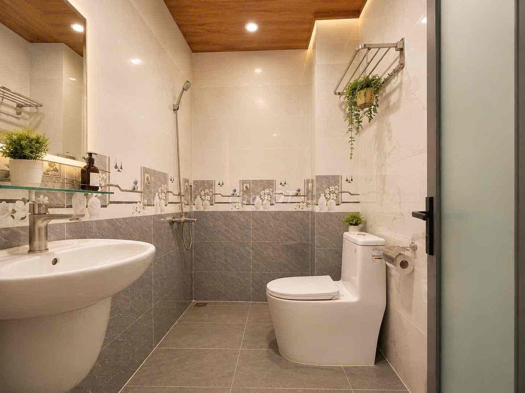 available balcony studio - full interior - kitchen split