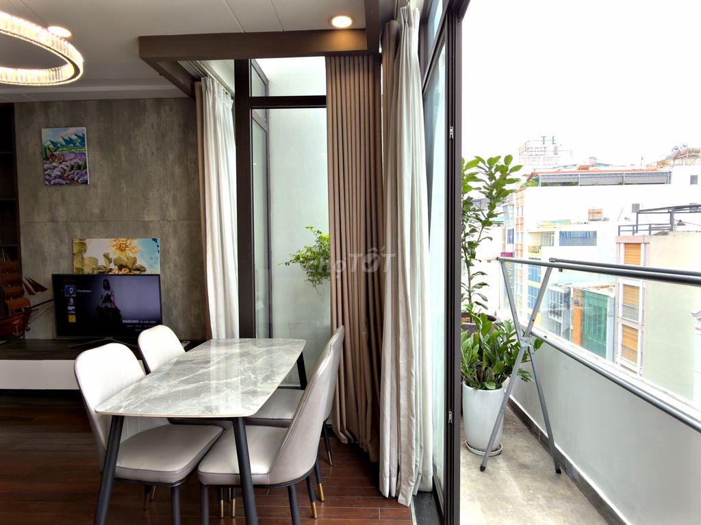 apartment 1 balcony bedroom - full interior near airport Tân Bình