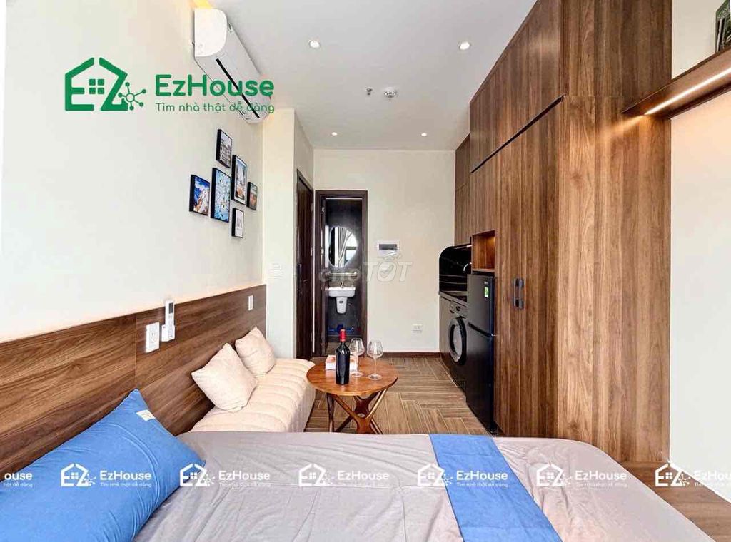 ion bedroom - full interior - near art Phan Huy Ích balcony