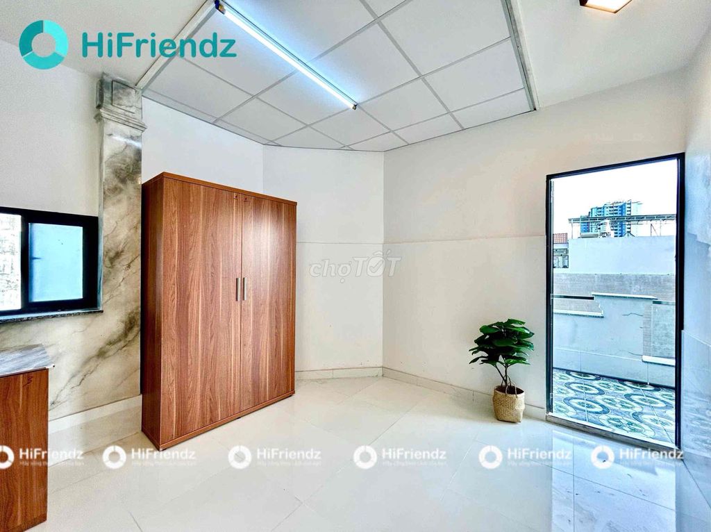 rents a cool balcony studio - full interior - Hương Lộ 2