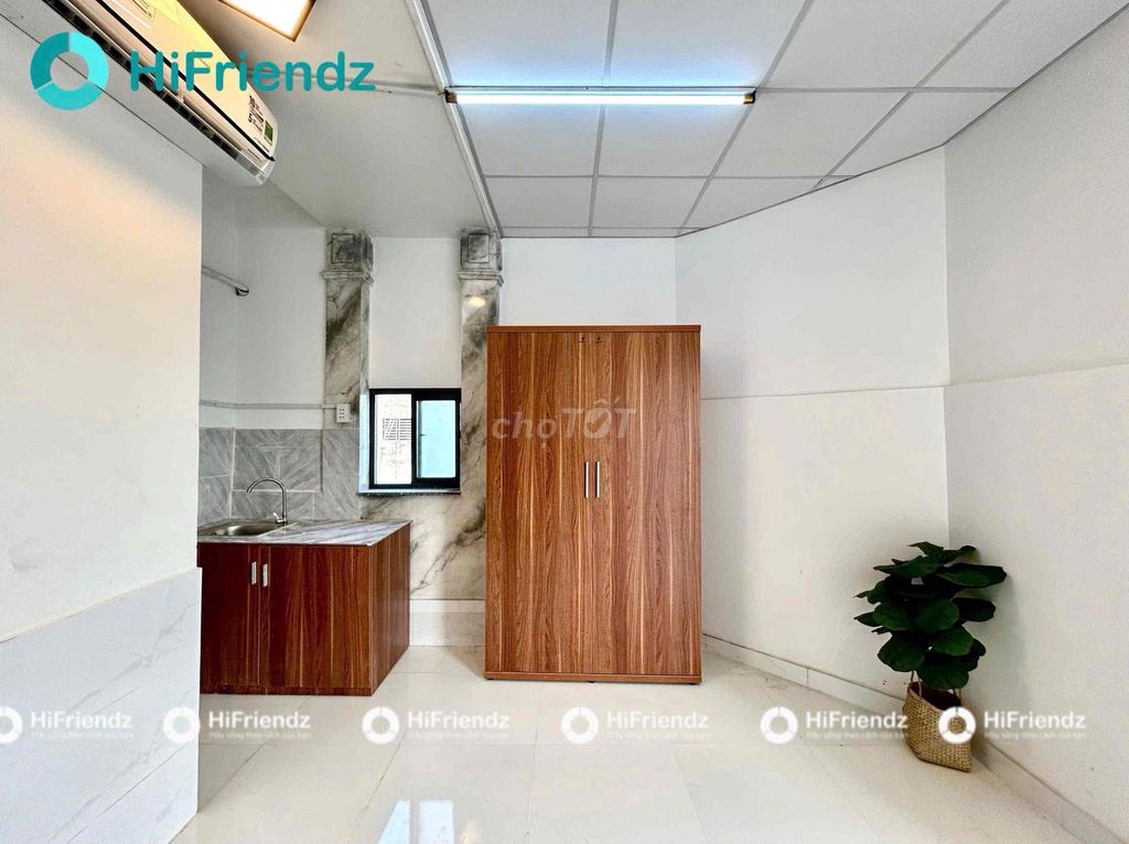 rents a cool balcony studio - full interior - Hương Lộ 2