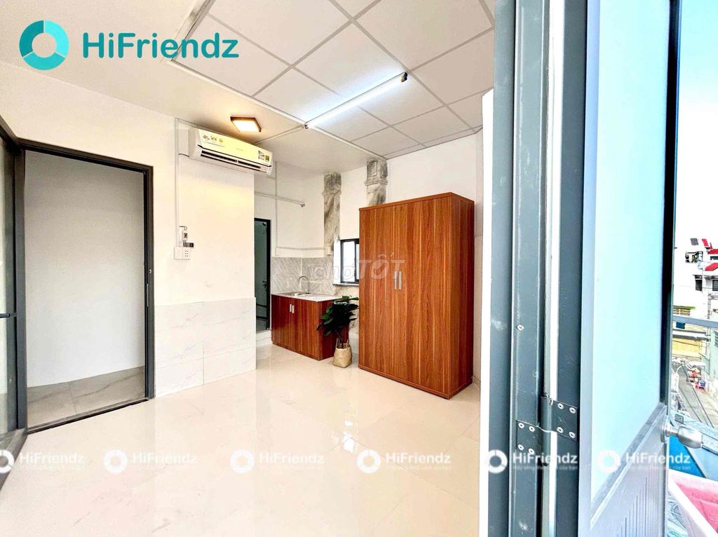 rents a cool balcony studio - full interior - Hương Lộ 2