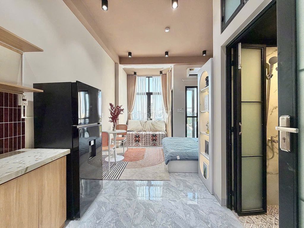 the balcony house full of furniture plus private washing machine