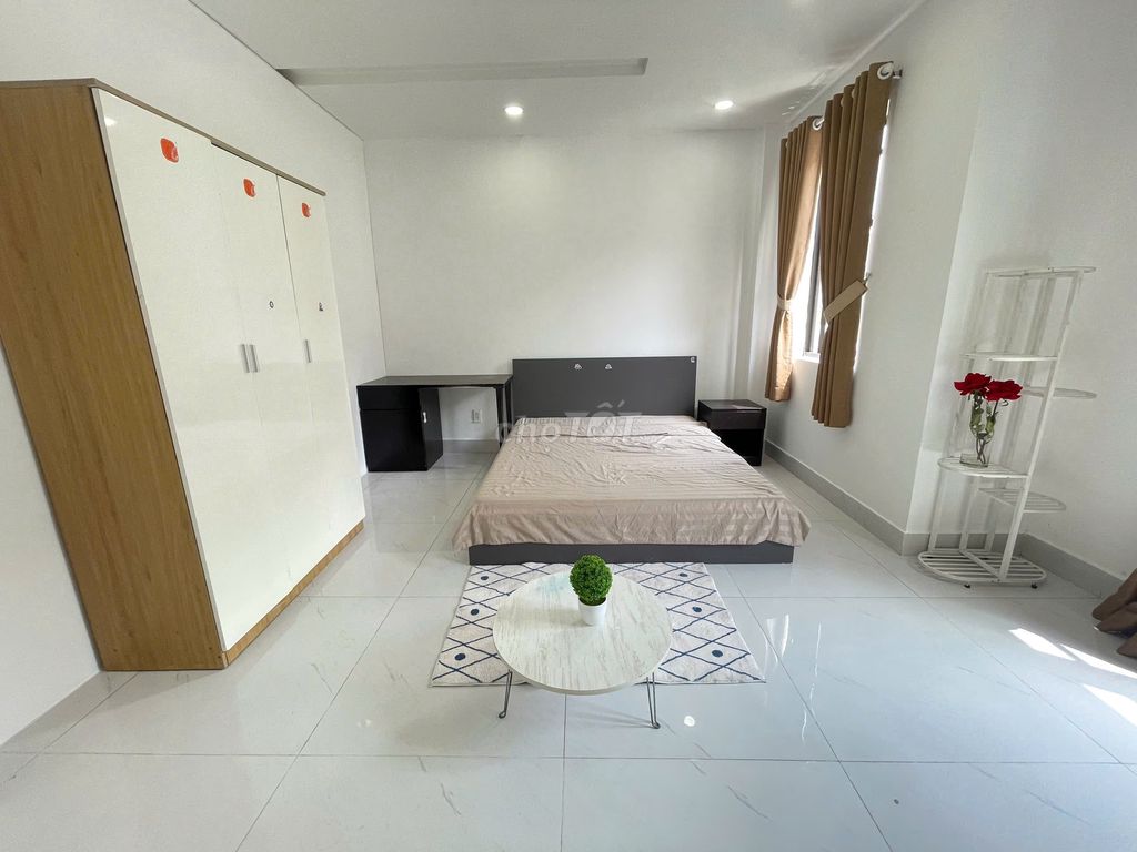 Room full furniture, kitchen cup, cool wide balcony