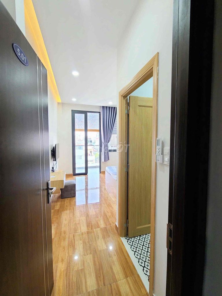 Rent apartment full interior, broad balcony in the heart of District 7